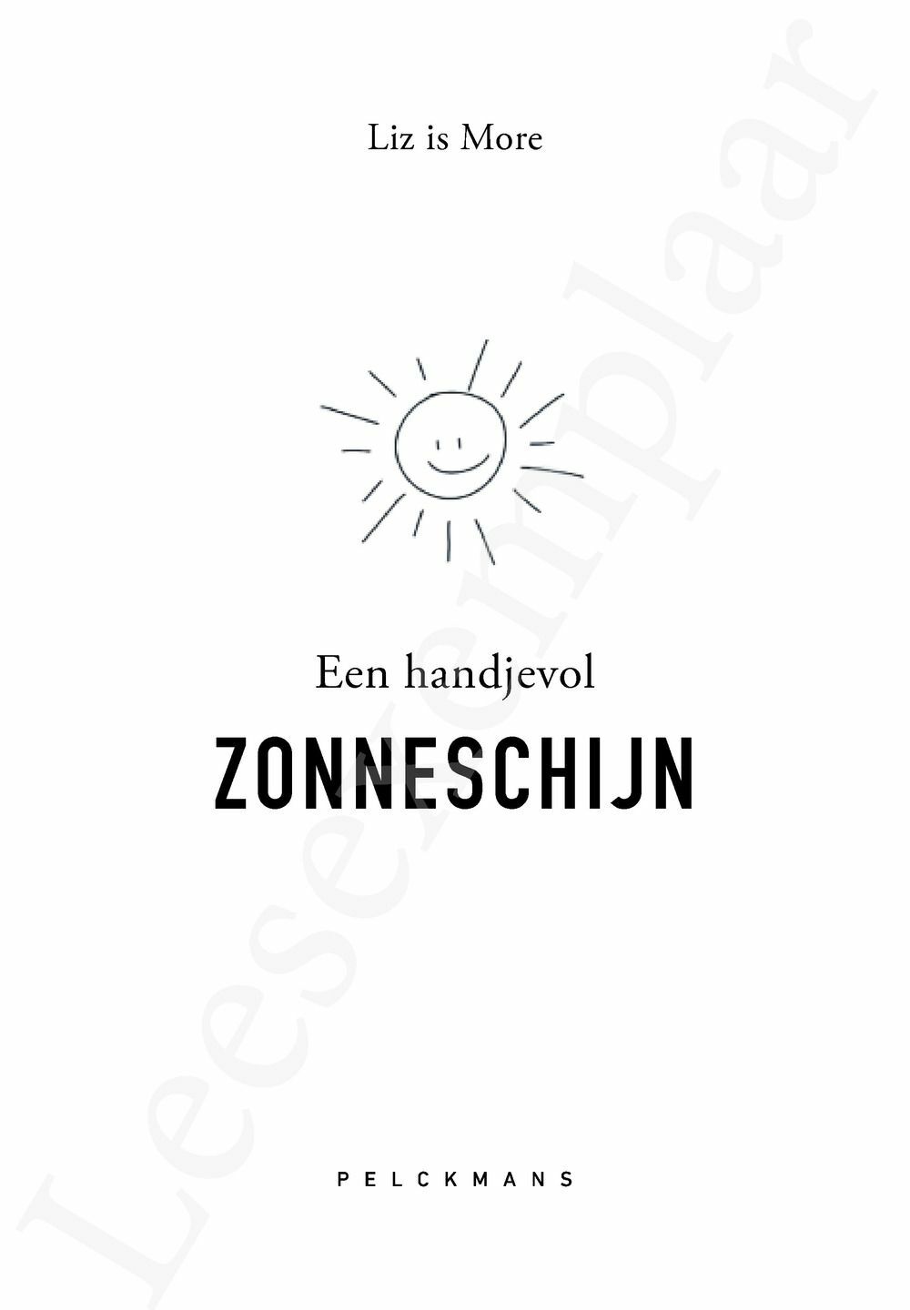 Preview: Een handjevol ZONNESCHIJN